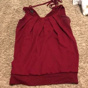 Maroon tank